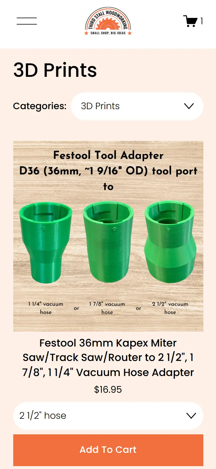 Third Stall Woodworking mobile view